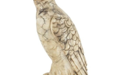 Alabaster Falcon Sculpture