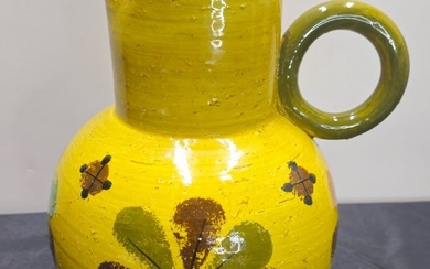 Aldo Londi Bitossi for Rosenthal Netter Yellow Pottery Water Vessell