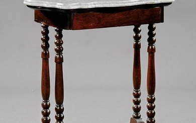 American Carved Mahogany Side Table