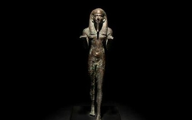 An Egyptian Bronze King or Deity as a Nude