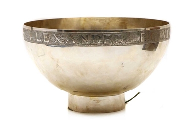 An Irish silver bowl