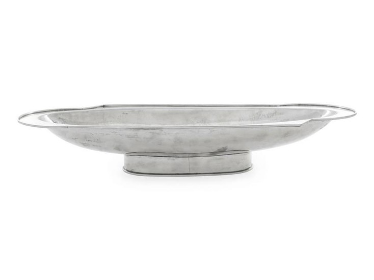 An Italian Art Deco Silver Center Bowl