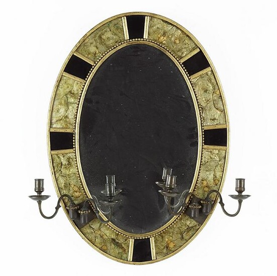An Italian Giltwood and Glass Mirror.