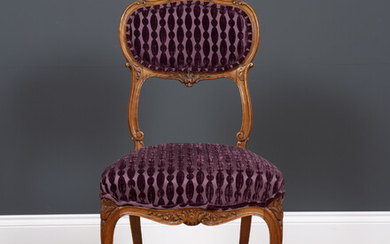 An antique French side chair