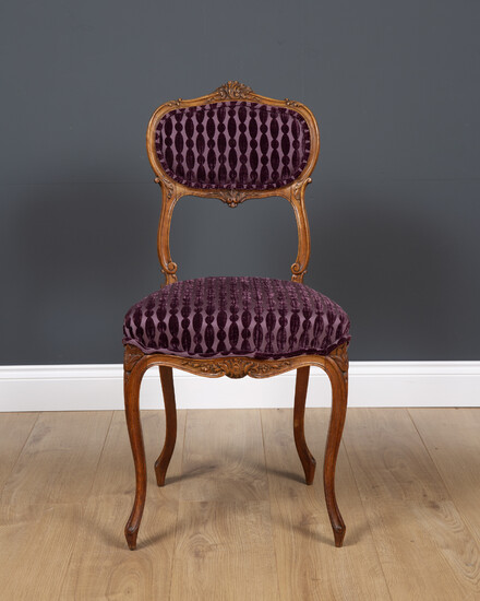 An antique French side chair