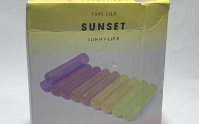 An inflatable pool toy marked Sunnylife