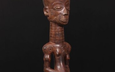 Ancestor statue (1) - Wood - Ndengese - DR Congo