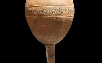 Ancient Egyptian Ceramic Chalice - 24×11×24 cm - (1)