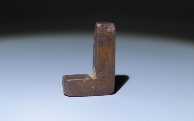 Ancient Egyptian Hematite Square Amulet. H: 20 mm