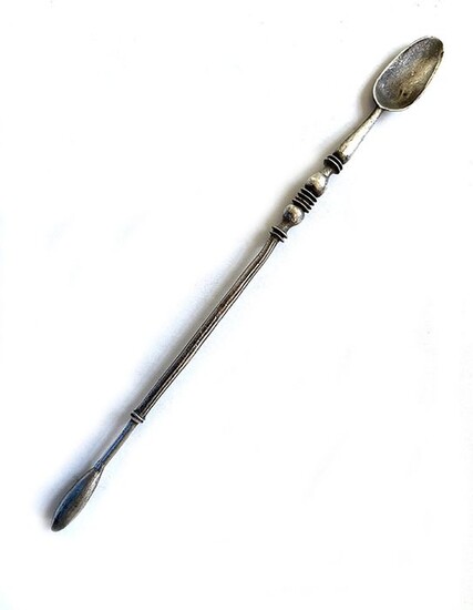 Ancient Roman Silver Ligula Spoon