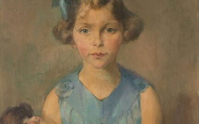 André BRUNIN (1890-?) Portrait de fillette... - Lot 21 - Millon Belgique