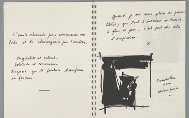 André MARFAING (1925-1987) Notes et croquis Recueil... - Lot 21 - Audap & Associés