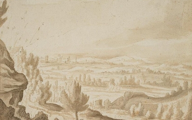 Anonymous (16th), Dutch artist, View of a hilly