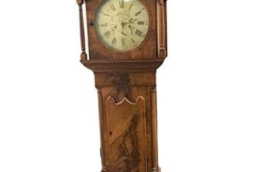 Antique English 19th C Georgian Grandfather Clock