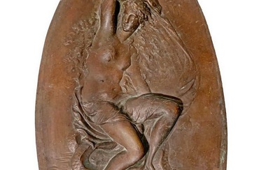 Antique French Bronze Plaque