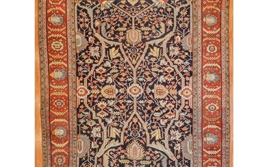 Antique Heriz Carpet, Persia, 9.3 x 12.4