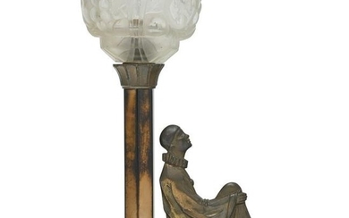 Art Deco Pierrot Table Lamp.