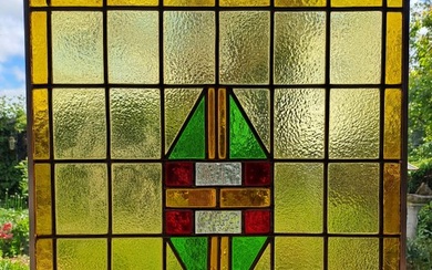 Art Deco Stained glass window - 1920-1930