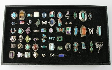 Assorted Group of Indian Sterling Jewelry