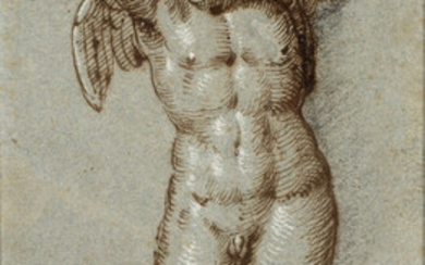 Attribué à Gianfrancesco PENNI Florence, vers 1490 - Naples, 1528 Etude de putto
