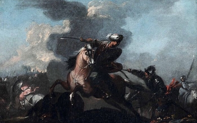 Augustus Querfurt (1696-1761) - Scontro di cavalleria