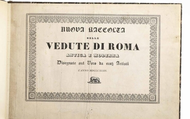 Autori vari, Nuova raccolta delle vedute di Roma antica