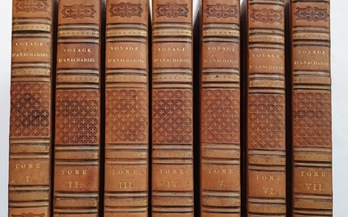 BARTHÉLEMY (Jean-Jacques). Voyage du jeune Anacharsis en Grèce. Nouvelle édition. Paris, Étienne Ledoux, 1824-1825 [ibid.,...