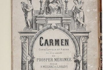 BIZET Georges (1838-1875). Carmen. Opéra Comique en 4 actes Tiré de la nou