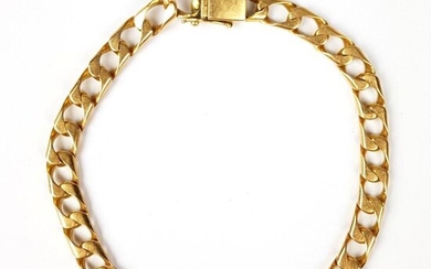 BRACELET in gold 750 ‰ chain bracelet, length approx. 21 cm, weight 25 g