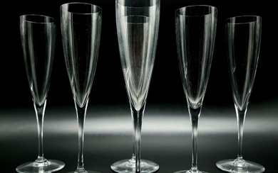 Baccarat - Champagne flute (6) - DOM PERIGNON - Crystal
