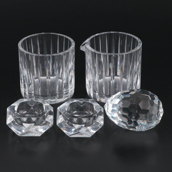 Baccarat "Harmonie" Crystal Sugar and Creamer with "Camel" Salt Cellars and More