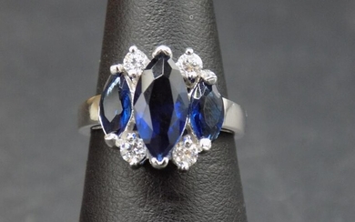 Beautiful approx. 3 cwt. sapphire and topaz sterling