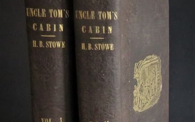 Beecher Stowe, Uncle Toms Cabin, Complete 2vol. 1st US Ed. 1852, illustrated