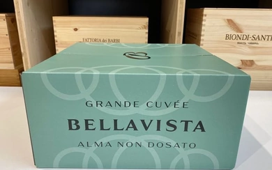 Bellavista "Cuvée Alma" Non Dosato - Franciacorta Dosaggio Zero - 6 Bottles (0.75L)
