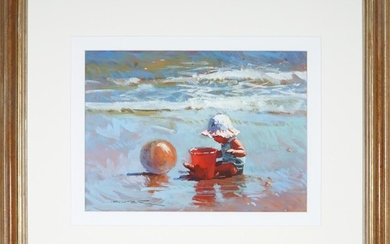 Bill Bucket (1941 - ) - The Red Bucket, 1991 29 x 39.5 cm (frame: 62 x 72 x 3 cm)