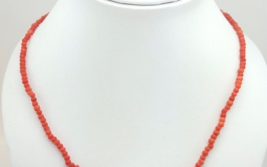 Blood Coral - 18kt gold - Yellow gold - Necklace
