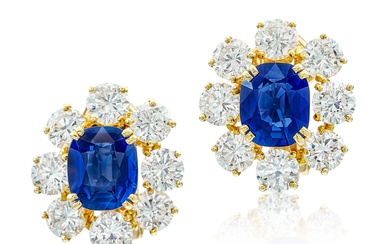 Boucheron Pair of Sapphire and Diamond Earrings | 寶詩龍 |...