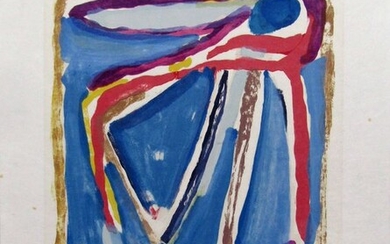 Bram van Velde (1895 -1981) - Kleurenlitho (11 kleuren) Zonder titel, 1977