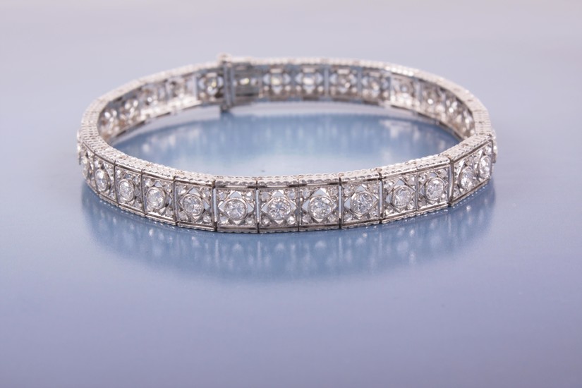 Brillant/Diamant Armkette zus. ca. 3,20 ct