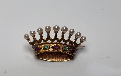 Brooch in the shape of a count's crown...