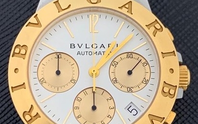 Bvlgari - Diagono Automatic Chronograph Gold Steel- CH 35 S - Men - 2000-2010