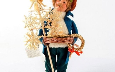Byers Choice Figurine, The Carolers, Straw Ornament