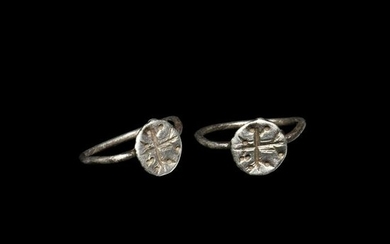 Byzantine Silver Ring with Cross