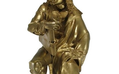 CARRIER-BELLEUSE (1824-1887) Rembrandt bronze statue