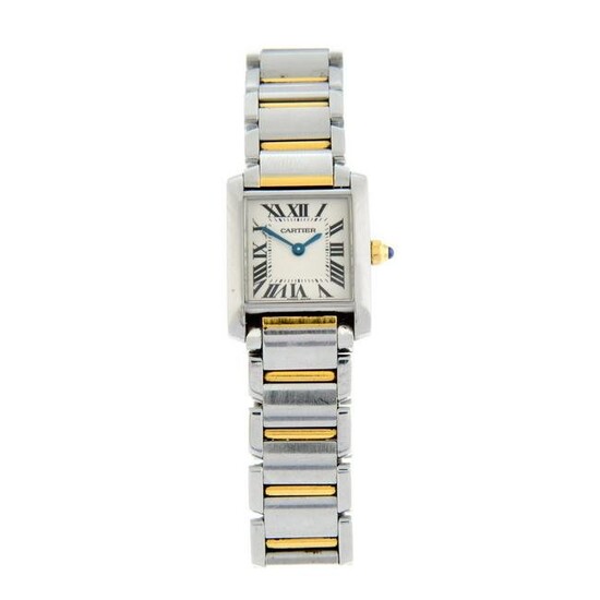 CARTIER - a Tank Francaise bracelet watch. Stainless steel case. Case width 20mm. Reference 2384