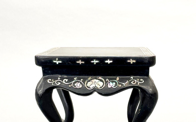 CHINESE MOTHER-OF-PEARL INLAID STAND.