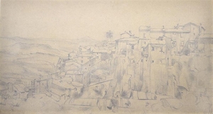 Carlo Cainelli (Rovereto 1896 – Florenz/Firenze 1925), Scorcio di Orvieto,...
