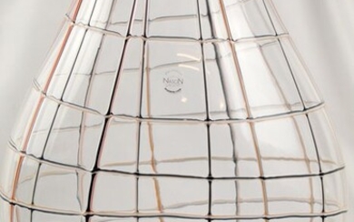 Carlo Nason - Murano.com - crystal vase "mod. Trama" - Glass