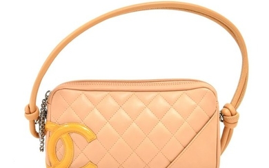 Chanel - Cambon Ligne Beige Quilted Bowler Tote Handbag