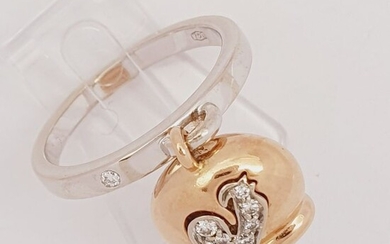 Chantecler - 18 kt. Pink gold, White gold - Ring - Diamonds
